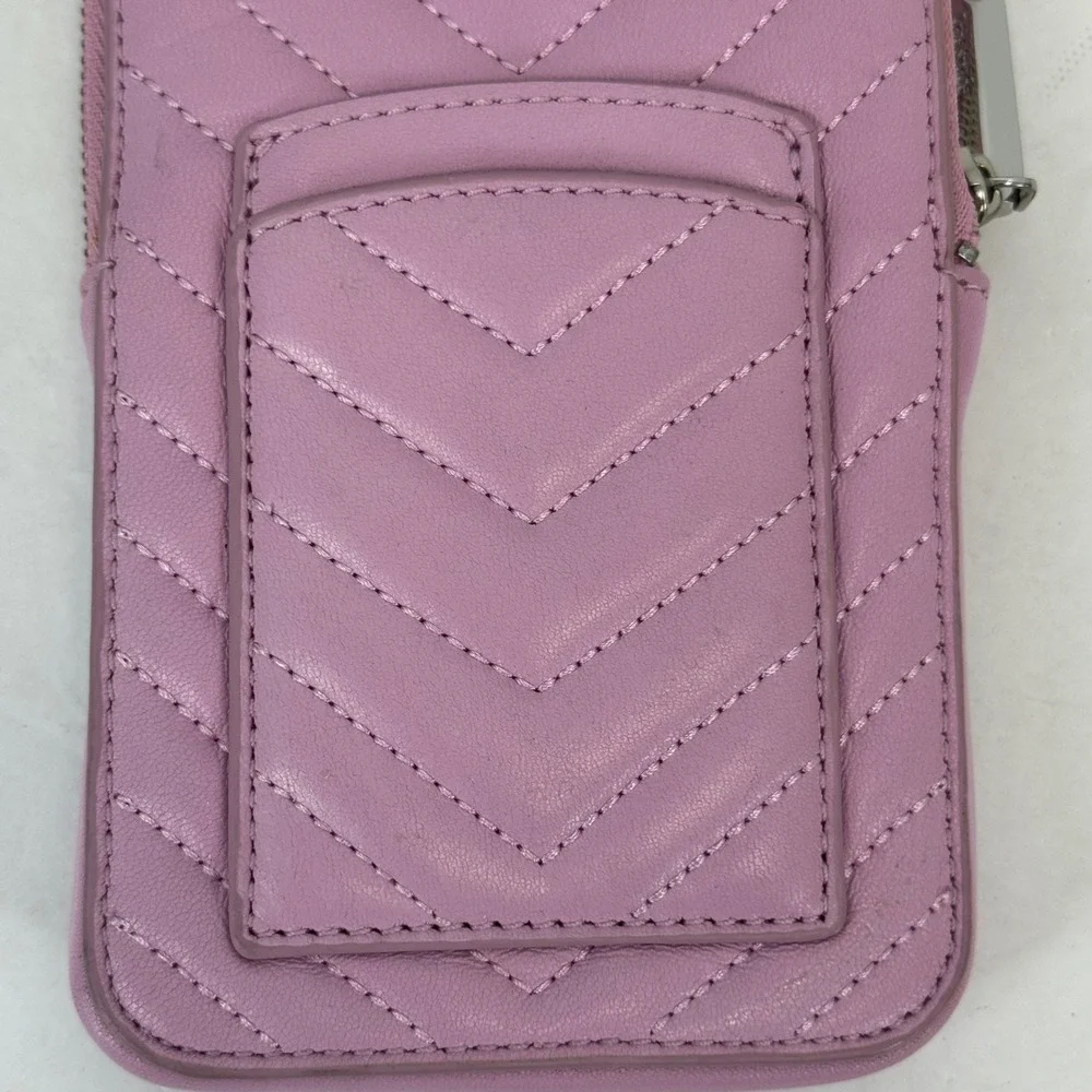 Kate Spade Amelia Resin Phone Crossbody Bag Sweet Pea Pink Quilted Leather NWT